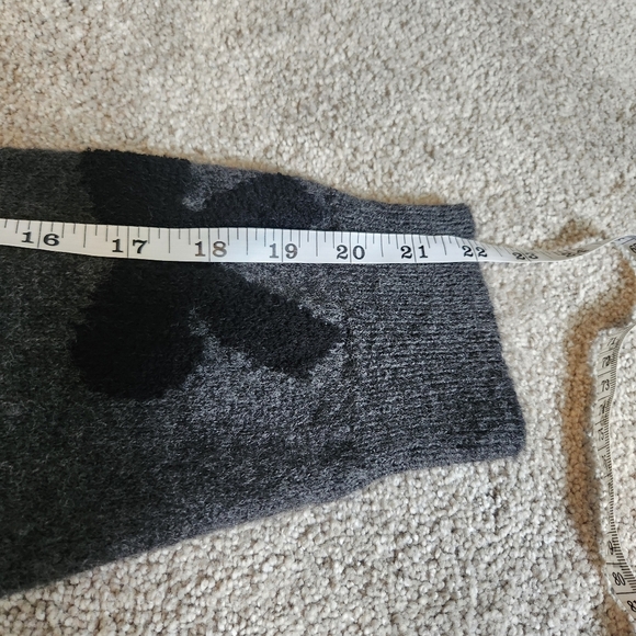 Anthropologie Maeve 3D Velvet Bow Charcoal Cute Sweater Cozycore Size S Preppy - Picture 8 of 13